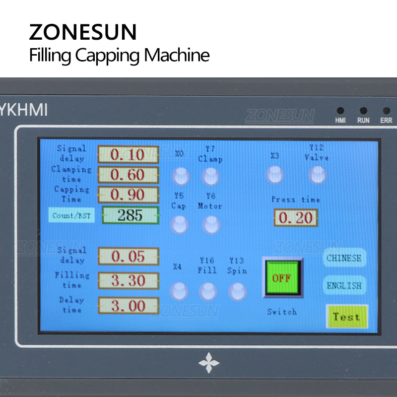 ZONESUN ZS-AFC1S Automatic Magnetic Pump Liquid Filling And Capping Machine with Turntable Conveyor