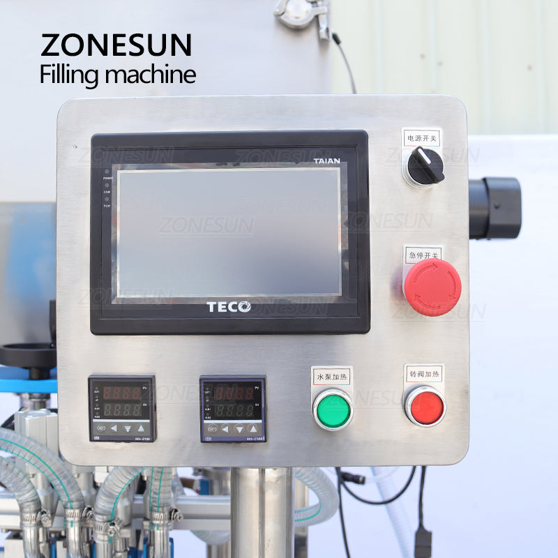 ZONESUN ZS-YTCT4P Automatic Constant Temperature Paste Feeding Filling Machine