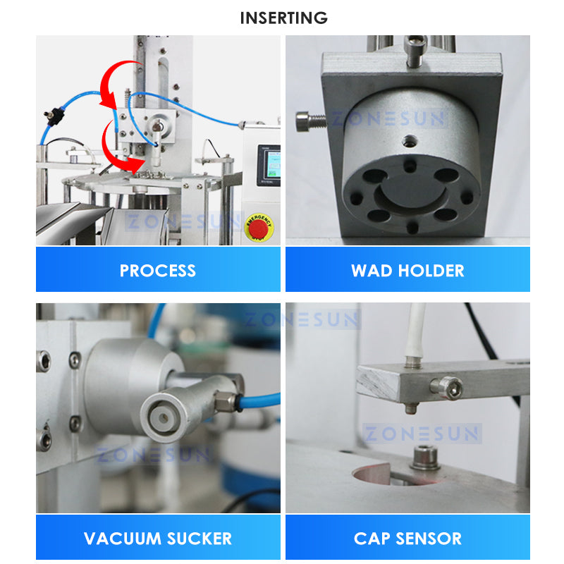 ZONESUN ZS-WIM01 Automatic Induction Wad Inserting Machine