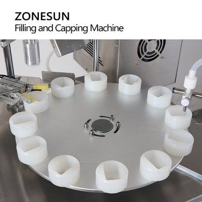 ZONESUN ZS-AFC1P Automatic Peristaltic Pump Liquid Filling Capping Machine