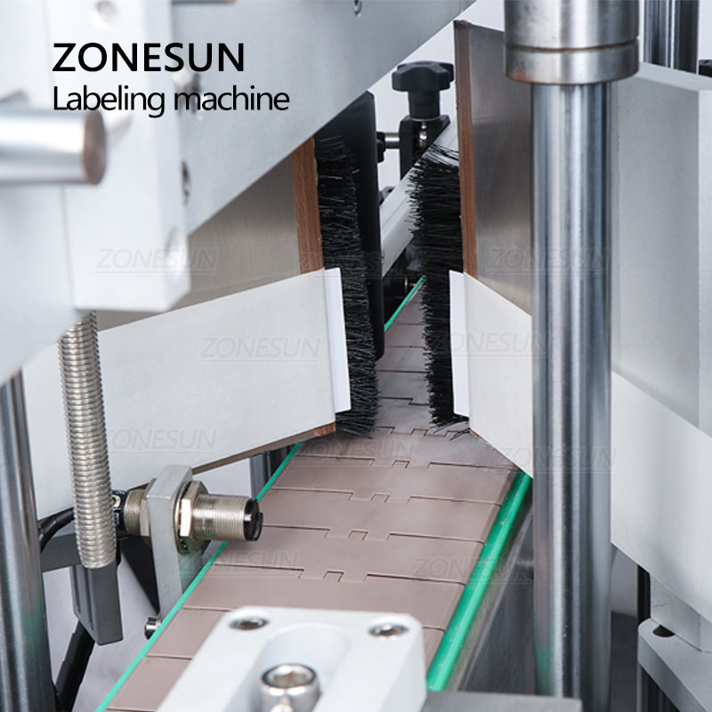 ZONESUN ZS-TB300M Automatic Single / Double Side Square Bottle Labeling Machine