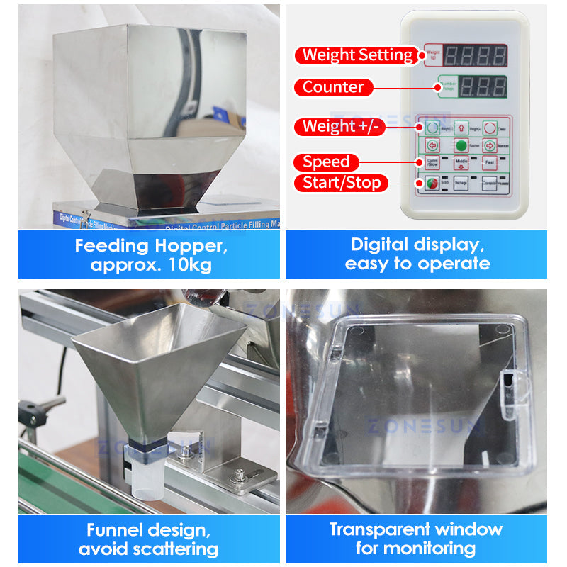 ZONESUN ZS-PFC500 Automatic Granule Weighing Filling Machine