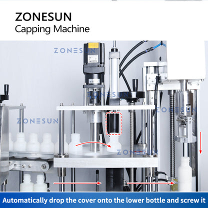 ZONESUN ZS-XGC2 Automatic Double Deck Bottle Capping Machine