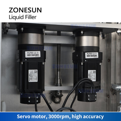 ZONESUN ZS-GTRP2 Riempitrice semiautomatica per liquidi densi con pompa a rotore a 2 ugelli