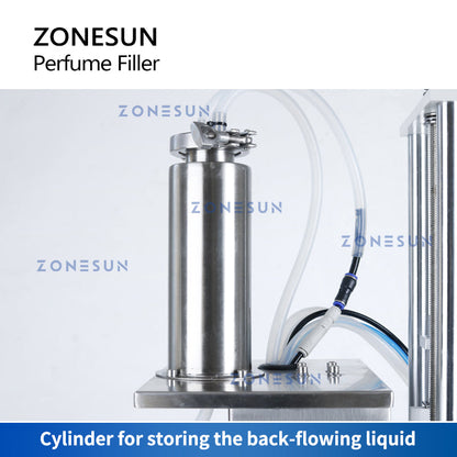 ZONESUN ZS-YTZL500S Riempitrice pneumatica per bottiglie Enolmatic Riempitrice liquida per profumo a ugello singolo 