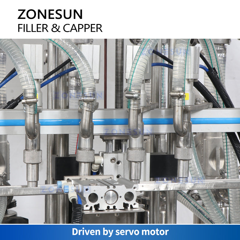 ZONESUN ZS-FAL180B4 Automatic Paste Bottle Filling Cap Pressing Production Line