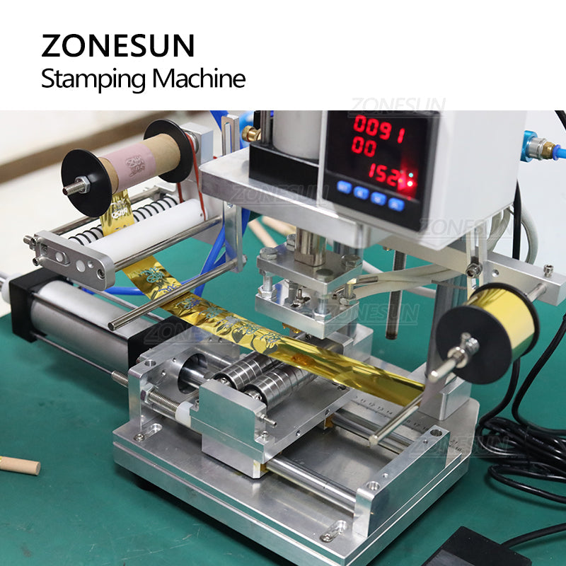 ZONESUN ZS-GT100 Macchina per stampa a caldo cilindrica pneumatica