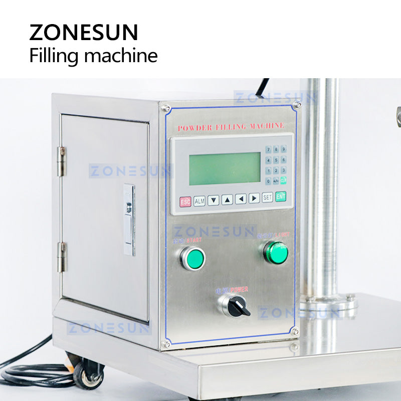 ZONESUN ZS-FM100S Riempitrice semiautomatica per polvere secca 