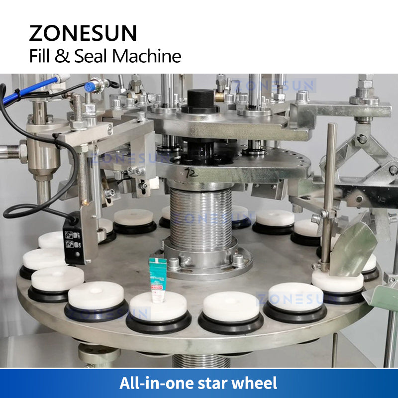 ZONESUN ZS-FXAP16 Automatic Paste Filling Tube Edge Folding Sealing Machine