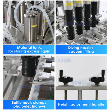 ZONESUN ZS-FAL180XW Automatic Perfume Mixing Cooling Filtration Filling Capping Production Line