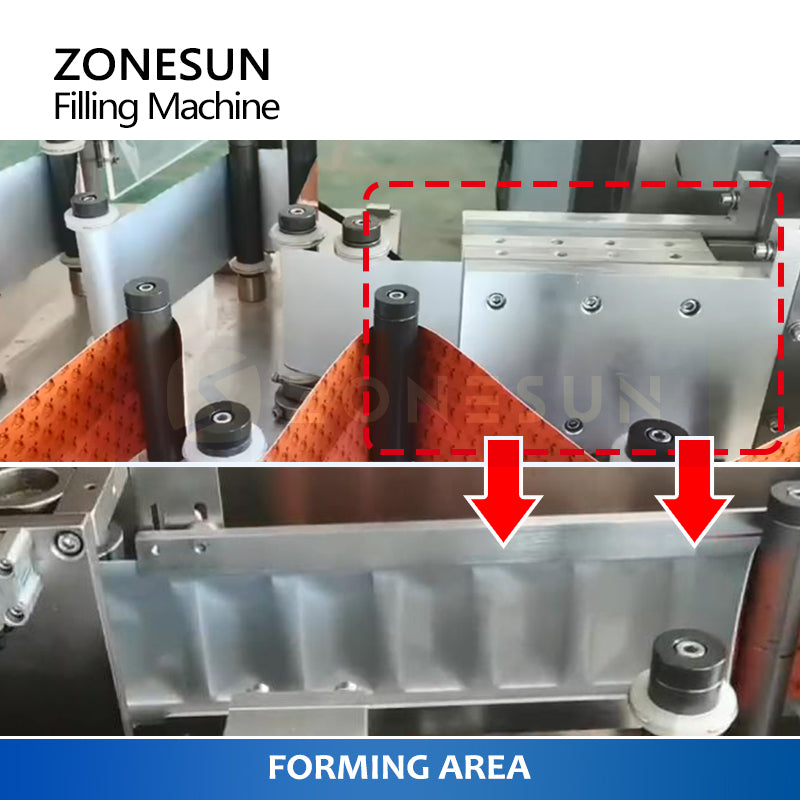 ZONESUN ZS-FS180 Macchina sigillatrice per riempimento di liquidi con pompa peristaltica a bustina a scatto 