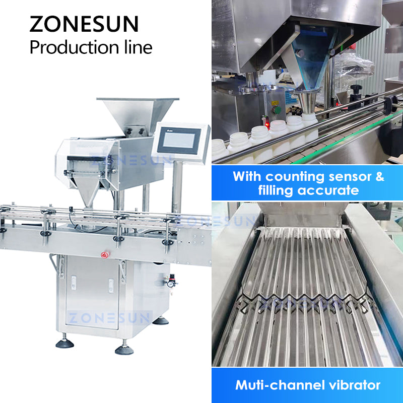 ZONESUN ZS-AFLC Linea di produzione automatica di imballaggi per caramelle gommose 