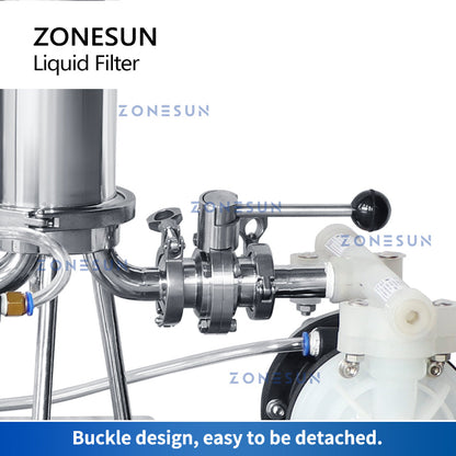 ZONESUN ZS-PF2 Pompa pneumatica a membrana antideflagrante Filtro liquido per profumo di alcol 