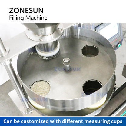 ZONESUN ZS-KL01S Automatic Granule Measuring Cup Bottle Filling Machine