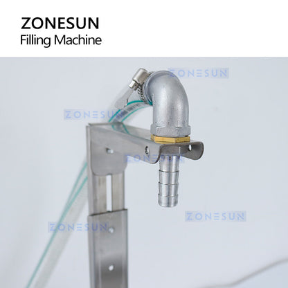 ZONESUN ZS-GPGT1C Semi-automatic Gear Pump Paste Weighing And Filling Machine