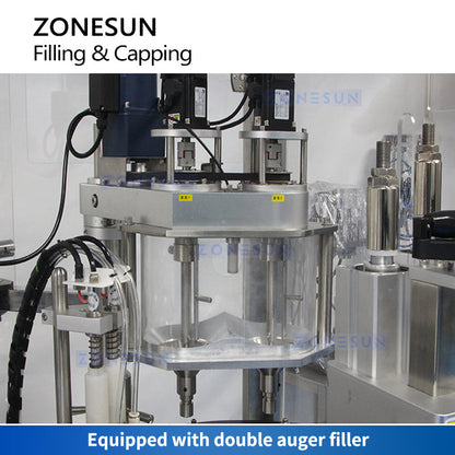 ZONESUN ZS-AFC24 Automatic Vial Powder Auger Filling Capping Machine