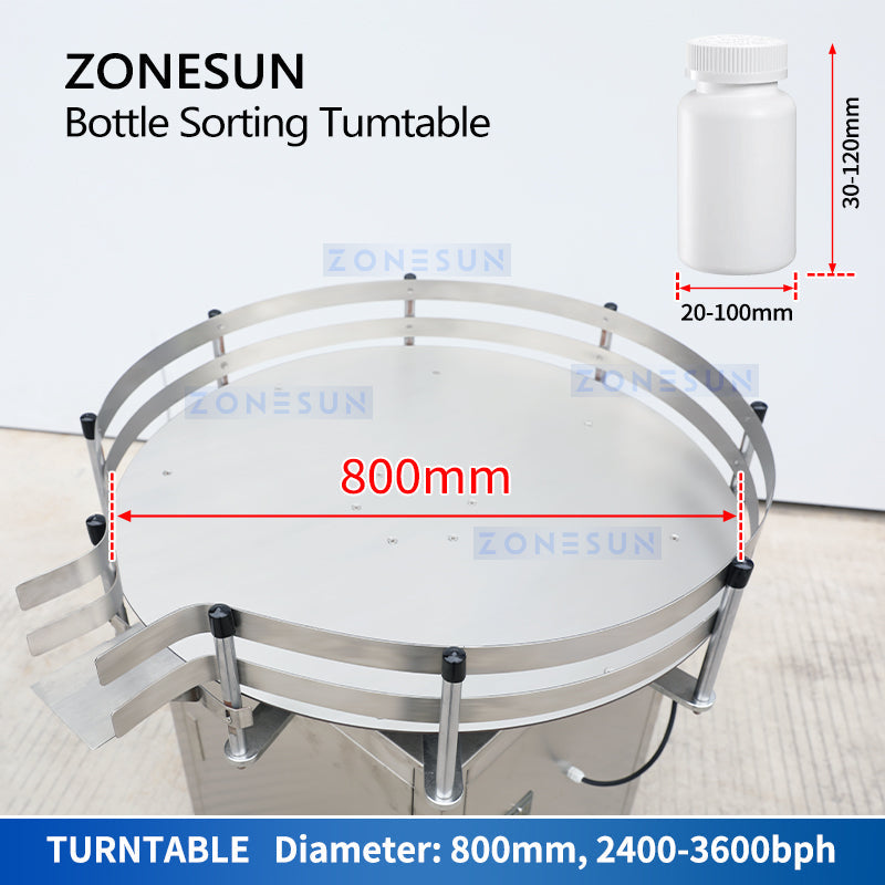 ZONESUN ZS-SP800 Automatic Bottle Accumulator for Production Line