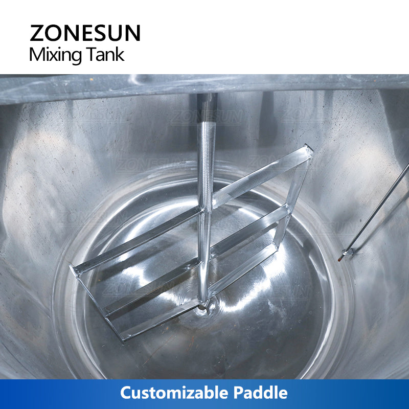 ZONESUN ZS-MB1000L Stainless Steel Paste Heating & Mixing Tank