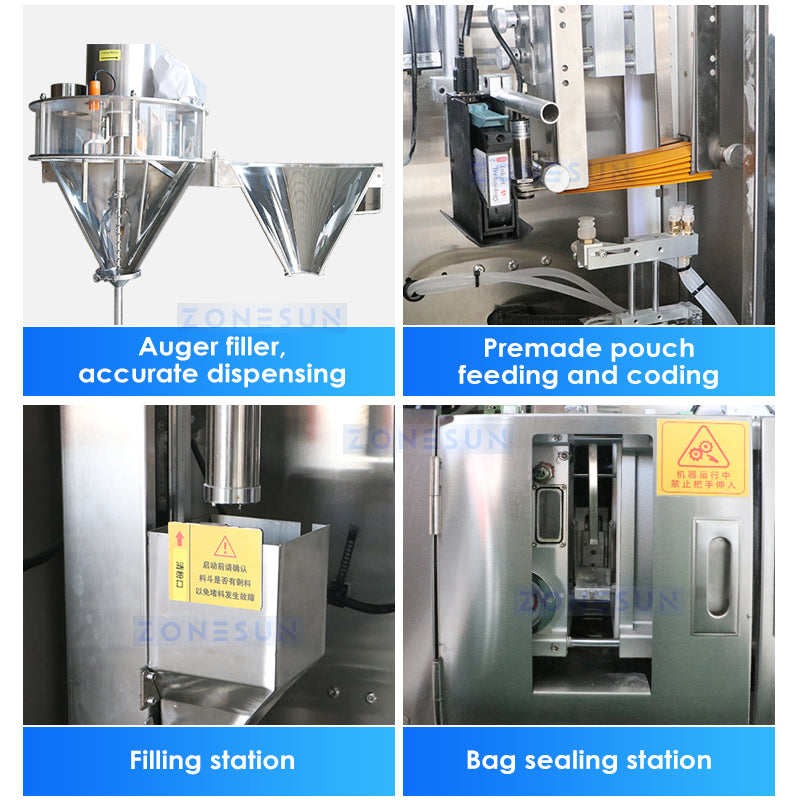 ZONESUN ZS-PFSL1  Automatic Powder Auger Filling Sealing Machine