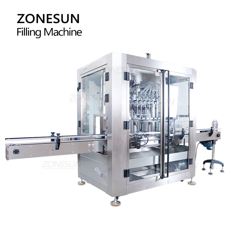 ZONESUN ZS-VTFM1 100-1000ml Automatic 6 Heads Ex-proof Liquid Paste Filling Machine