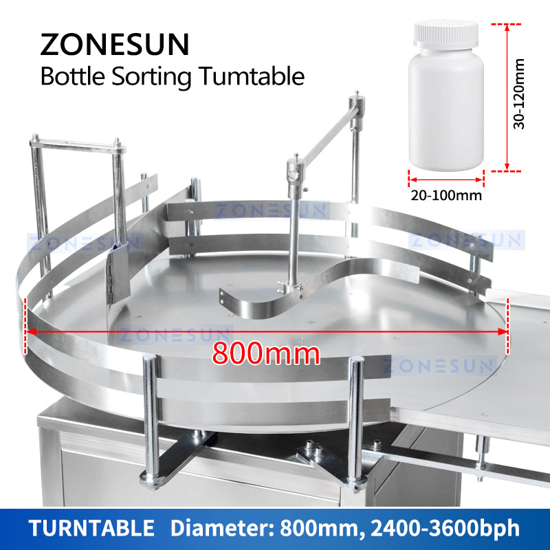 ZONESUN ZS-LP800 Automatic Bottle Unscrambler For Production Line