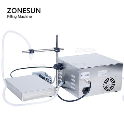 ZONESUN ZS-DP641W Riempitrice per pesatura di liquidi con pompa a membrana semiautomatica 30-6000ml