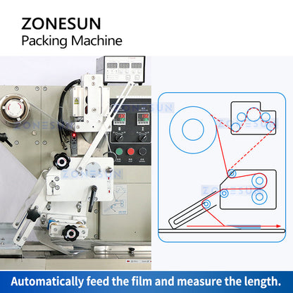 Confezionatrice a flusso orizzontale ZONESUN ZS-ZB250S 