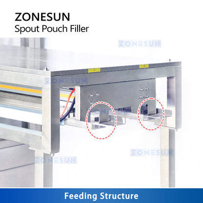 ZONESUN ZS-AFC12 Tappatrice riempitrice automatica per sacchetti con beccuccio per pasta