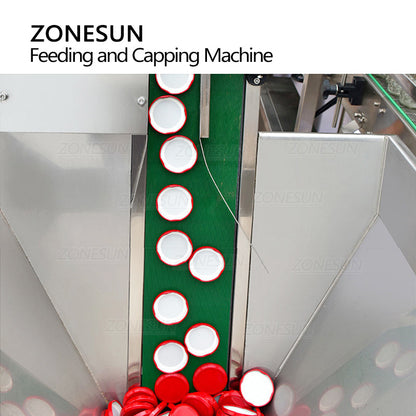 ZONESUN ZS-XGVS1 Automatic Vacuum Capping Machine With Cap Feeder