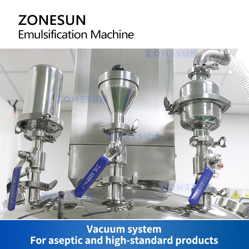 Máquina emulsionadora mezcladora al vacío ZONESUN ZS-EM300 