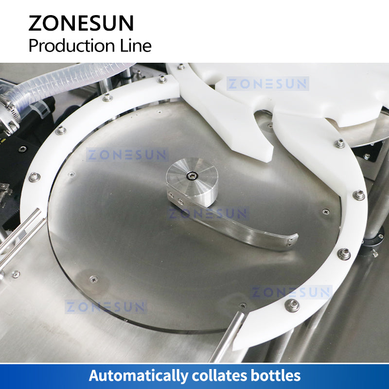 ZONESUN ZS-AFCL3 Automatic Liquid Bottle Filling Capping Labeling Prodction Line