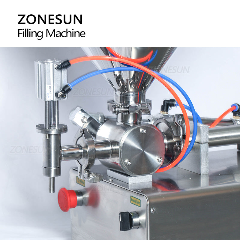 Zonesun ZS-DTGT1P Pneumatic Paste&Viscous Liquid Filling Machine with Conveyor