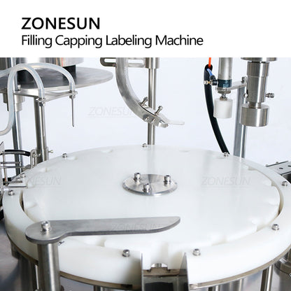 ZONESUN ZS-FAL180Z3 Full-automatic Peristaltic Pump Liquid Filling Capping Labeling Production Line