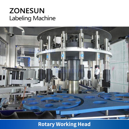 ZONESUN ZS-CYGDP6 Automatic Round Bottle Labeling Machine