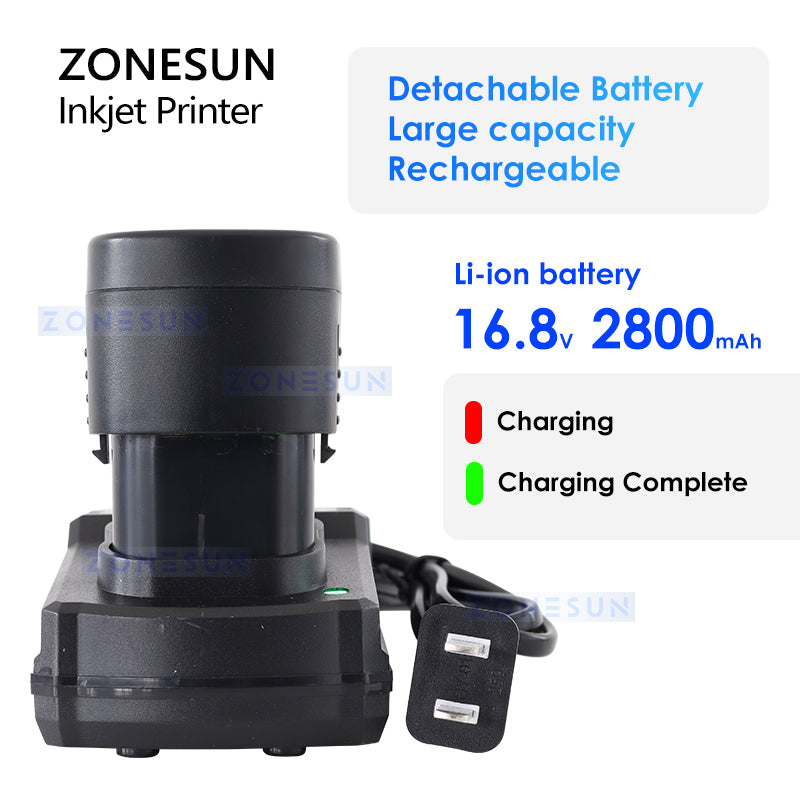 Máquina codificadora de impresora de inyección de tinta portátil ZONESUN ZS-HIP127