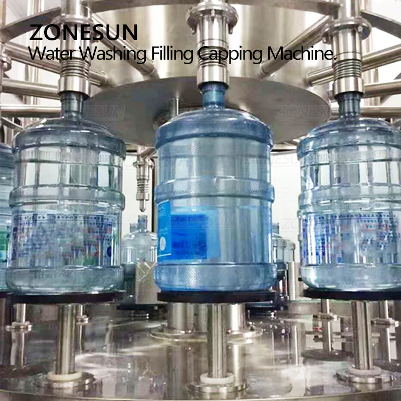 ZONESUN ZS-AFMW Automatic Bottled Water Washing Filling Capping 3-in-1 Machine