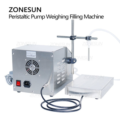 ZONESUN ZS-PP531W 30-6000ml Semi Automatic Peristaltic Pump Liquid Weighing Filling Machine