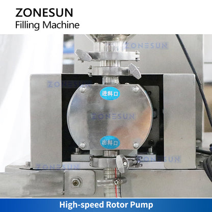 ZONESUN ZS-VTRP1D Automatic Rotor Pump Thick Paste Filling Machine