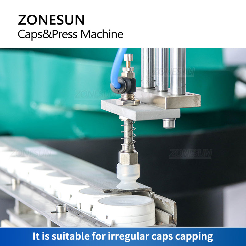 Pressa automatica per tappi ZONESUN ZS-XG1870G con alimentatore per tappi 