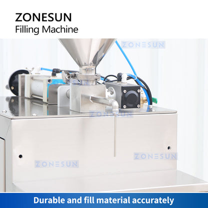 ZONESUN ZS-GTPP1 Semi Automatic Piston Pump Paste Filling Machine