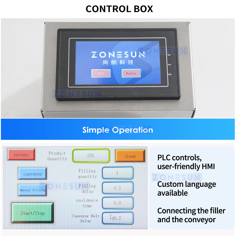 ZONESUN ZS-PFC500 Automatic Granule Weighing Filling Machine