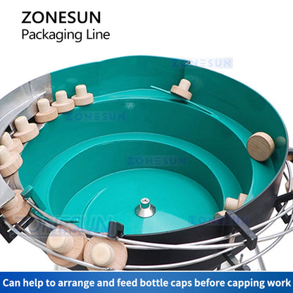 ZONESUN ZS-FAL180Z5 Automatic Magnetic Pump Liquid Filling Capping Shrinking Labeling Production Line