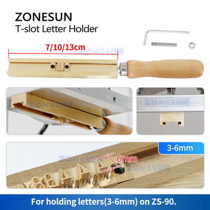 ZONESUN T-slot Letter Holder