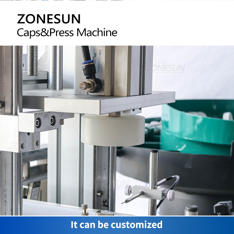 Pressa automatica per tappi ZONESUN ZS-XG1870G con alimentatore per tappi 