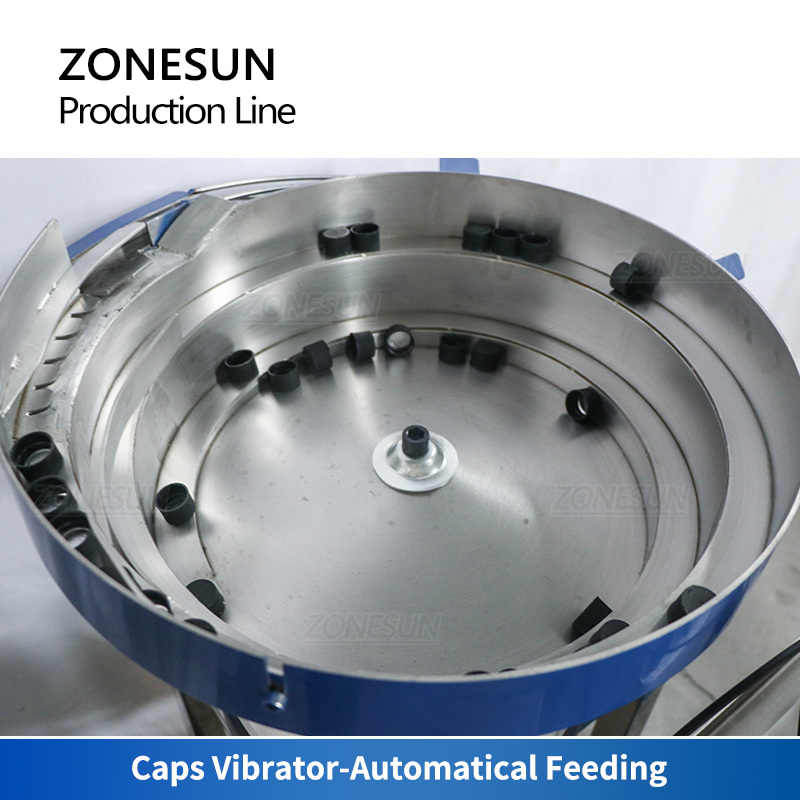 ZONESUN ZS-FAL180Z2 2 Nozzles Magnetic Pump Liquid Filling Capping Round Bottle Labeling  Production Line