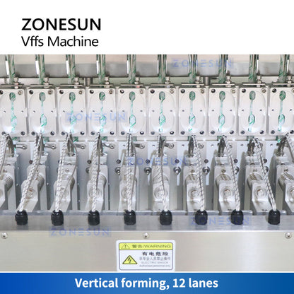 ZONESUN ZS-FSL12 Automatic VFFS 12 Lanes Granule Filling Sealing Machine