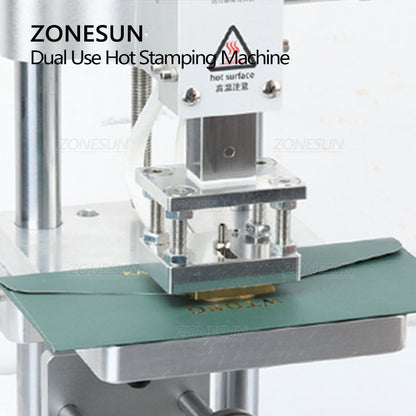 ZONESUN ZS-90GT Round & Flat Dual Use Hot Stamping Machine