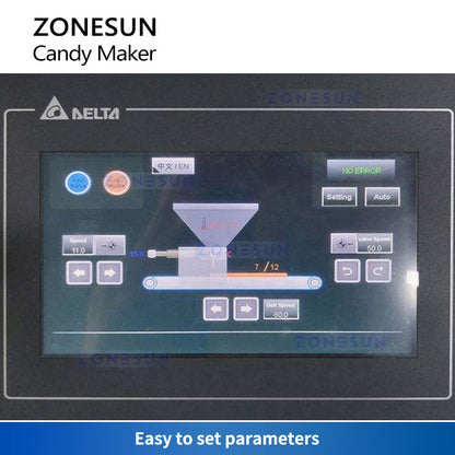 ZONESUN ZS-FM7C Semi-automatic Candy Chocolate Making Machine