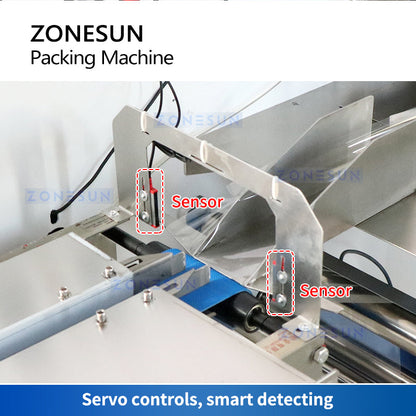 ZONESUN ZS-ZB350X Horizontal Flow Wrapping Machine