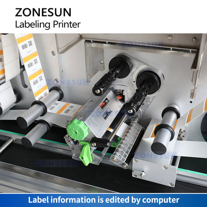 ZONESUN ZS-TB160PO Automatic Flat Surface Labeling Machine with Thermo Printer